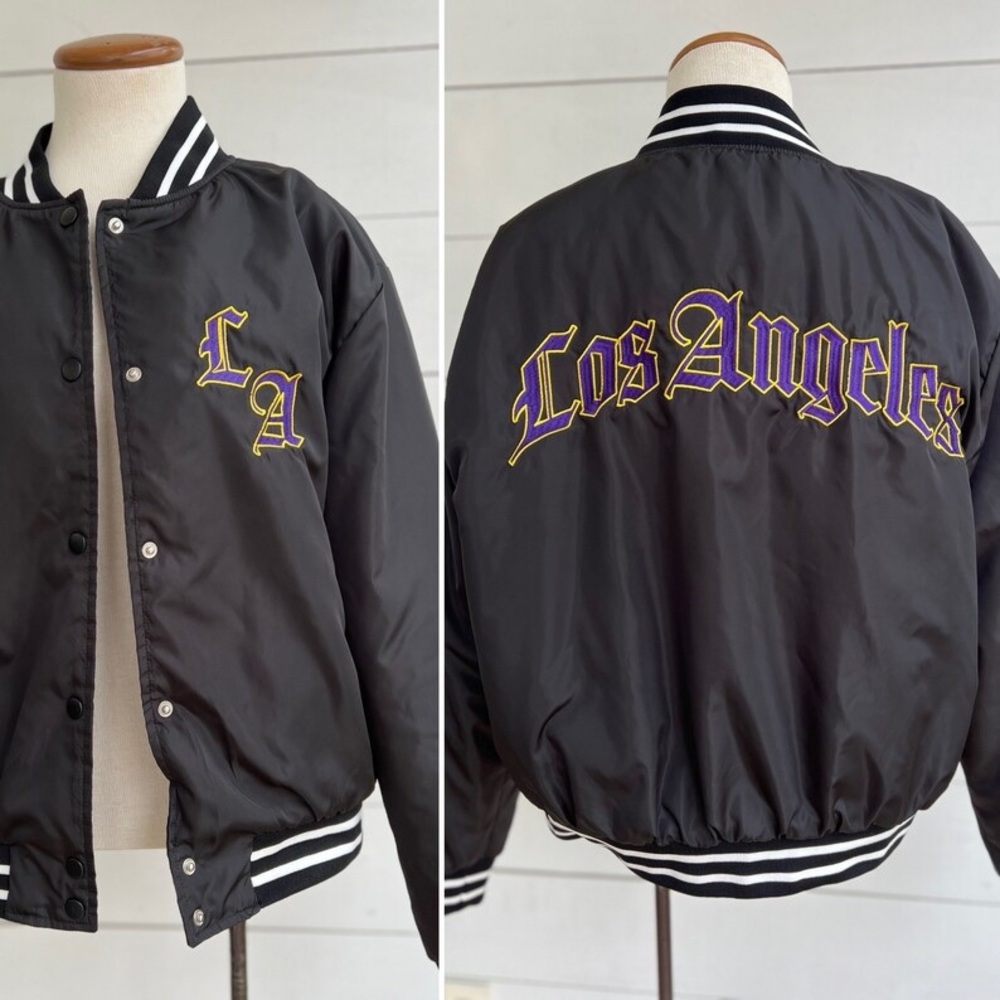 💛💜 orange kiss essentials — LA vibes black bomber jacket 💜💛
